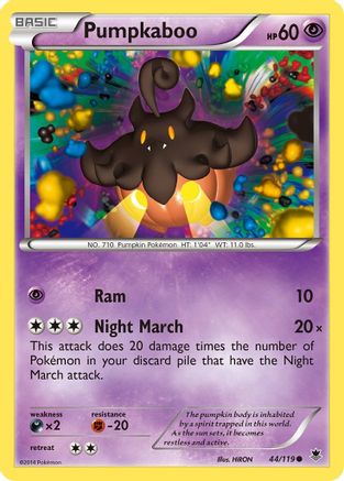 Pumpkaboo 44/119 - XY  Phantom Forces-1