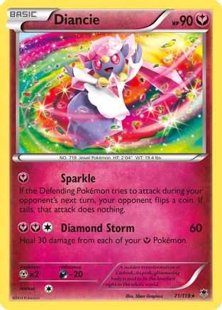 Diancie 71/119 - XY  Phantom Forces