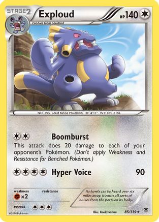 Exploud/119 - XY  Phantom Forces Reverse Holofoil-1