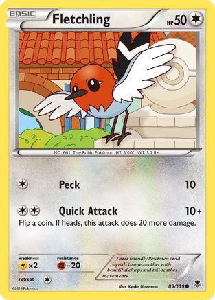Fletchling/119 - XY  Phantom Forces Reverse Holofoil