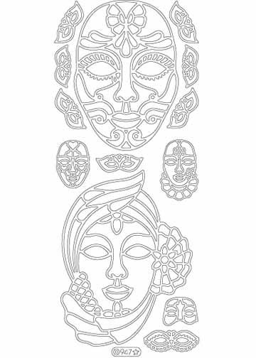 Deco Stickers - Masks-1