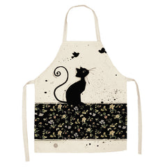 European and American cartoon cute cat apron-18