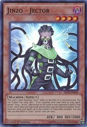 Jinzo - Jector (SECE-EN031) - Secrets of Eternity 1st Edition-1