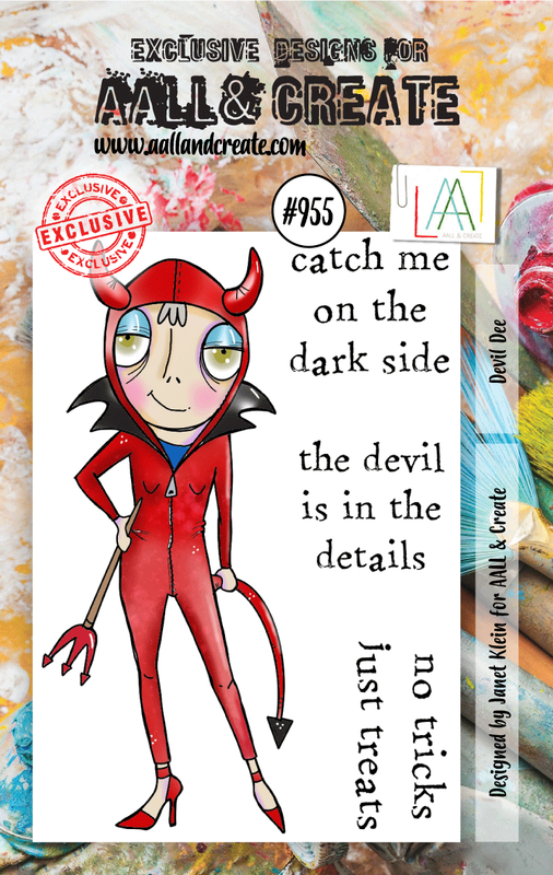 AALL and Create #955 - A7 Stamp Set - Devil Dee-1