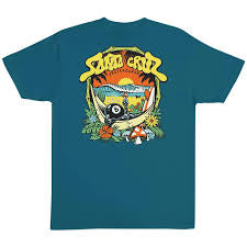 Santa Cruz 'Winkowski 8Baller' Tee - Galapagos Blue-2