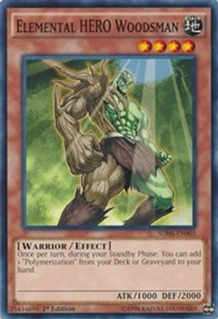 Elemental HERO Woodsman (SDHS-EN003) - Structure Deck: HERO Strike 1st Edition-1