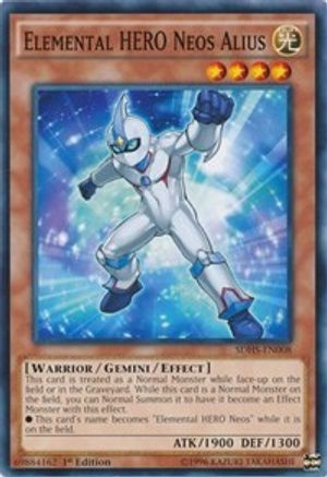 Elemental HERO Neos Alius (SDHS-EN008) - Structure Deck: HERO Strike 1st Edition-1