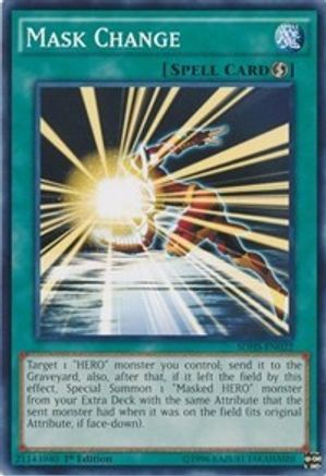 Mask Change (SDHS-EN022) - Structure Deck: HERO Strike 1st Edition-1