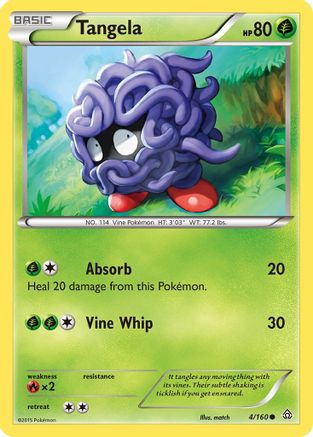 Tangela/160 - XY  Primal Clash Reverse Holofoil