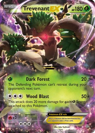 Trevenant EX 19/160 - XY  Primal Clash Holofoil-1