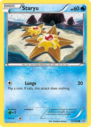 Staryu 32/160 - XY  Primal Clash Reverse Holofoil-1