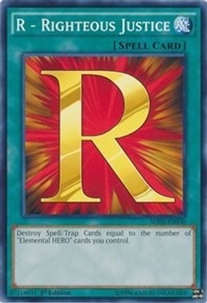 R - Righteous Justice (SDHS-EN030) - Structure Deck: HERO Strike Unlimited-1