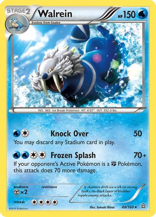 Walrein/160 - XY  Primal Clash Reverse Holofoil-1
