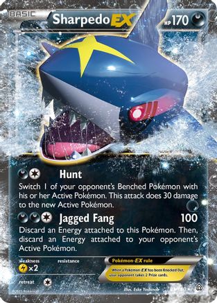 Sharpedo EX 91/160 - XY  Primal Clash Holofoil-1