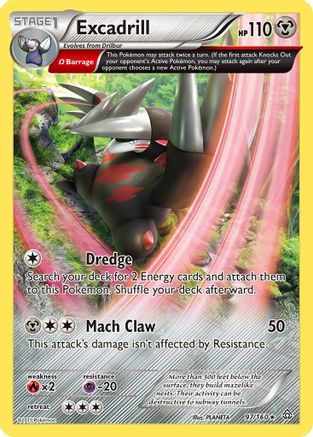 Excadrill (Omega) 97/160 - XY  Primal Clash Reverse Holofoil-1