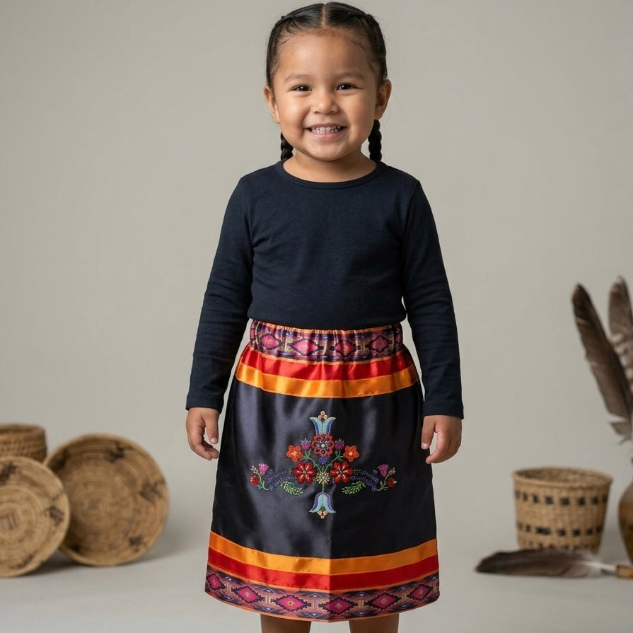 Infants Floral Ribbon Sk-2