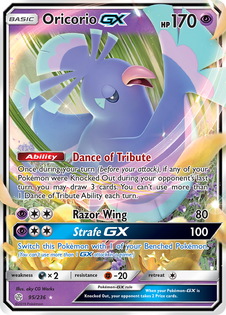 Oricorio GX 95/236 - SM  Cosmic Eclipse Holofoil-1