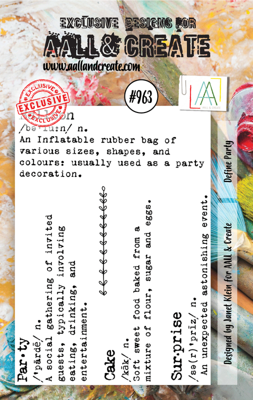 AALL and Create #963 - A7 Stamp Set - Define Party-1