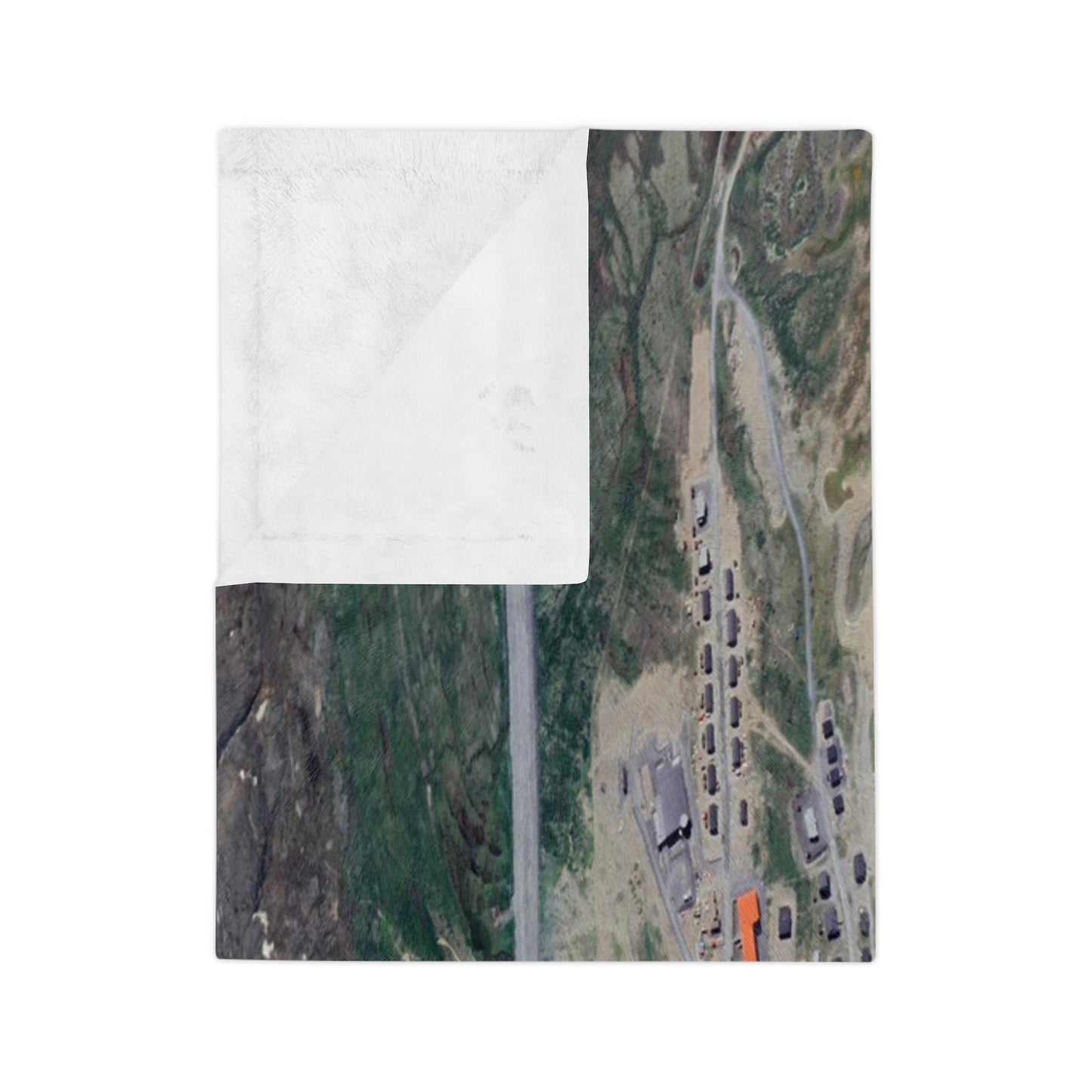 Aupaluk Nunavik Velveteen Throw Blanket