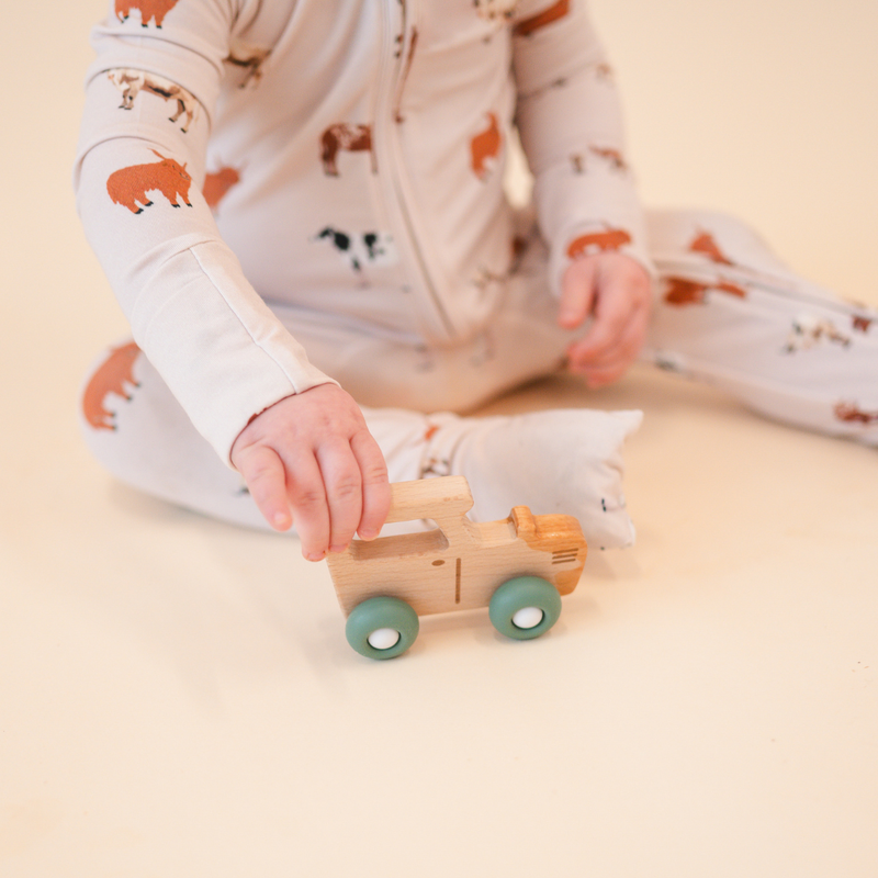 bug + bean kids - Wooden Toy Tractor - Ages 1+-2