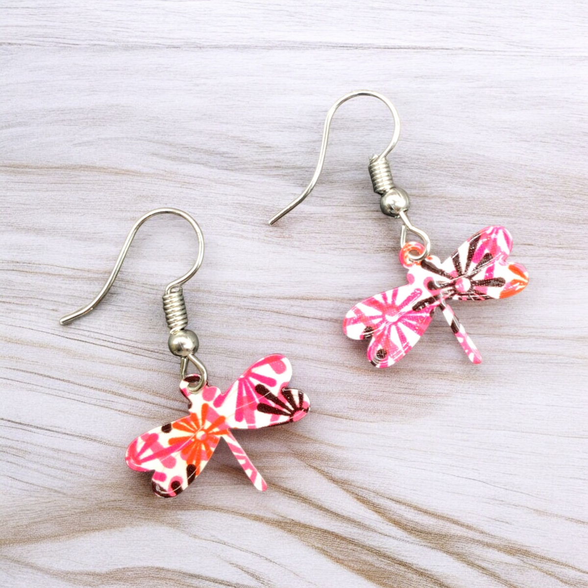 Dragonfly Hollow Out Earrings-3