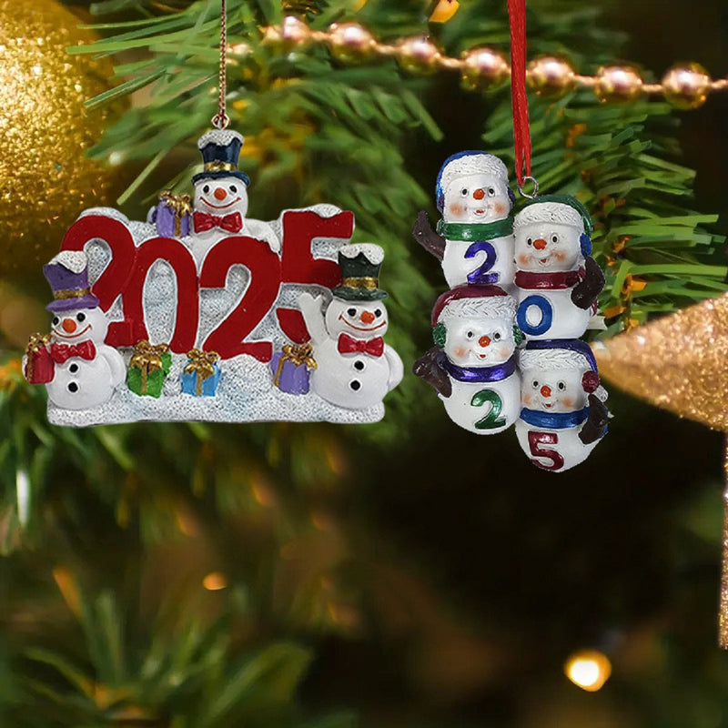 Snowman Resin Ornaments-1