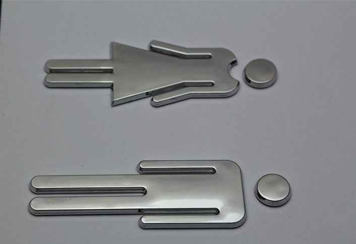 Hotel Bathroom Signage Metal-4