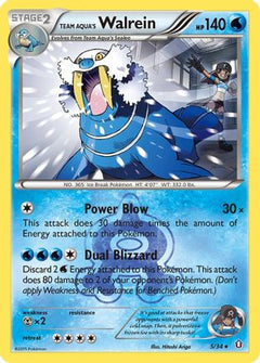 Team Aqua's Walrein 5/34 - Double Crisis Holofoil-1