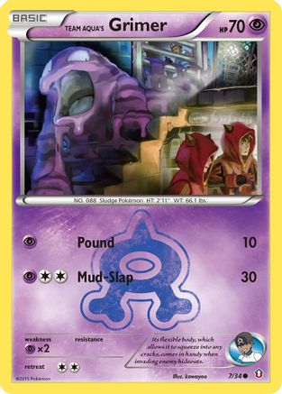 Team Aqua's Grimer 7/34 - Double Crisis-1