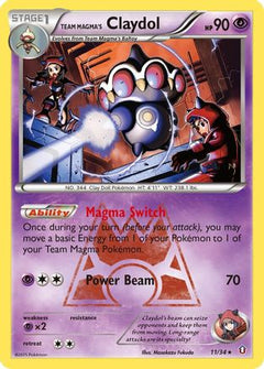 Team Magma's Claydol 11/34 - Double Crisis Reverse Holofoil-1