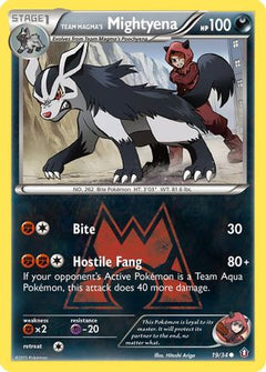 Team Magma's Mightyena 19/34 - Double Crisis Reverse Holofoil-1