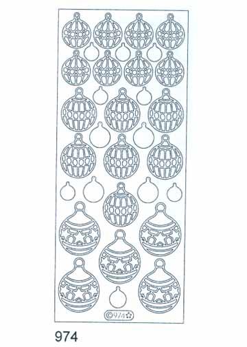 Deco Stickers - Christmas Balls-1