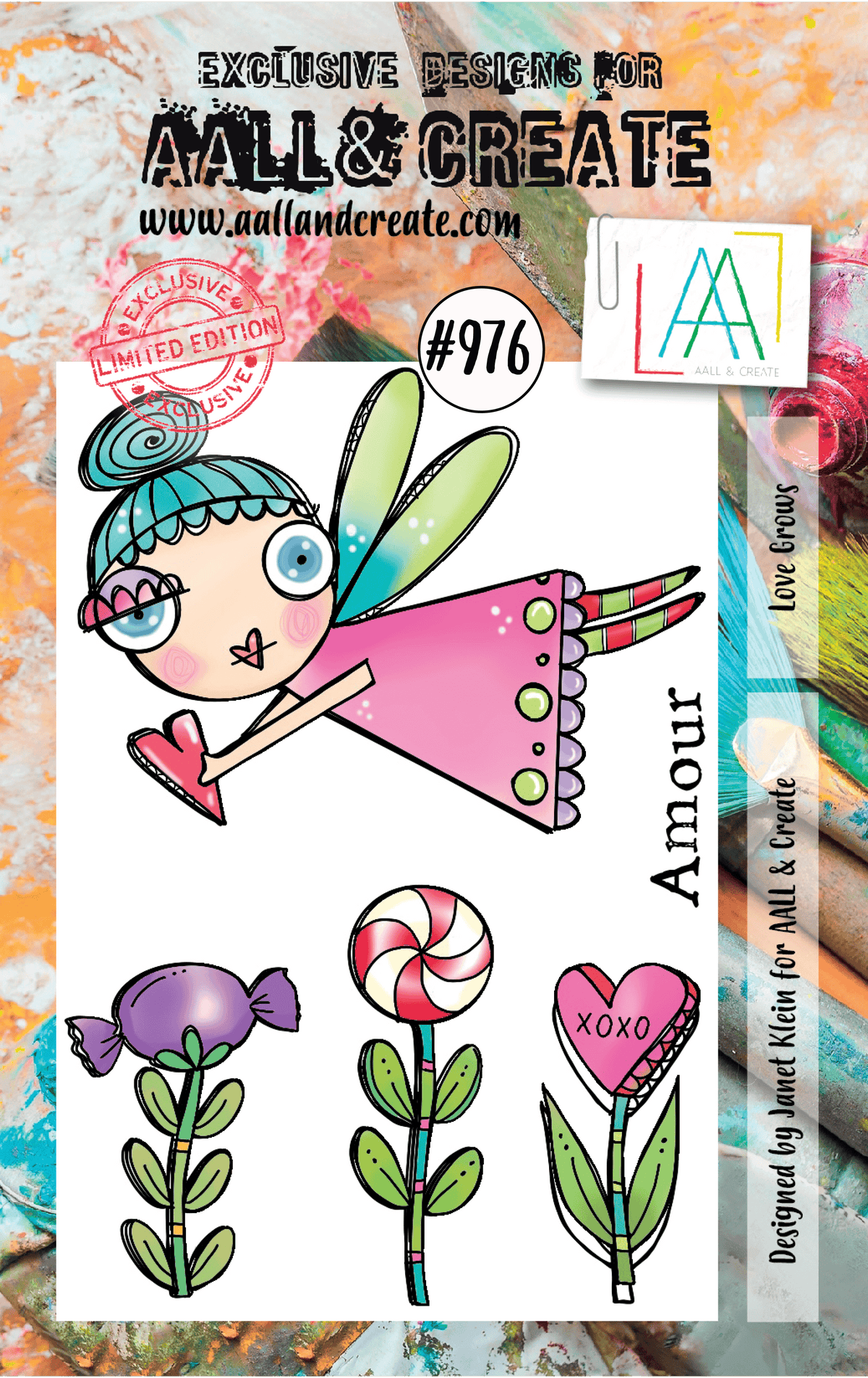 AALL and Create Stamp Set - 976 - Love Grows-1