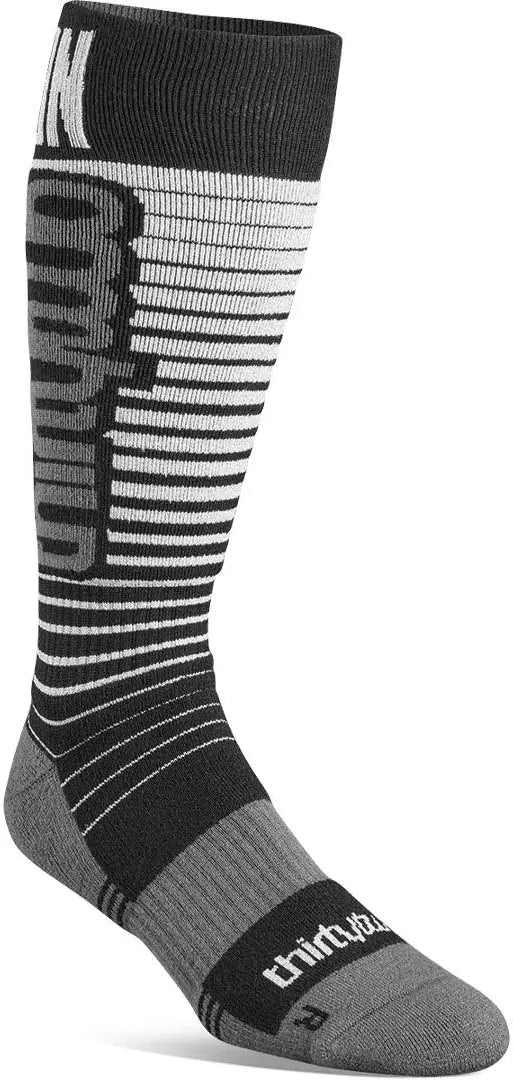 ThirtyTwo 'Signature' Merino Socks - Black/Shiny Silver-1