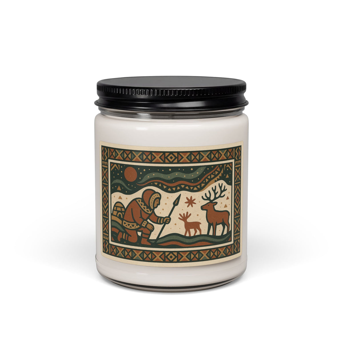 Inuit Design Soy Candle — Hand-Poured Aromatherapy