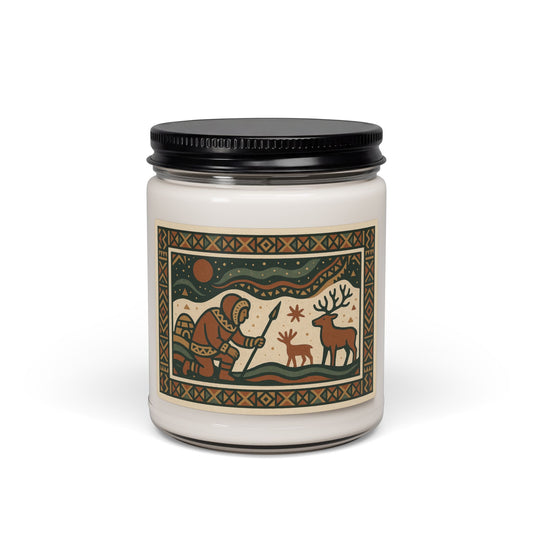 Inuit Design Soy Candle — Hand-Poured Aromatherapy