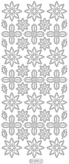 Deco Stickers - Poinsettias-1