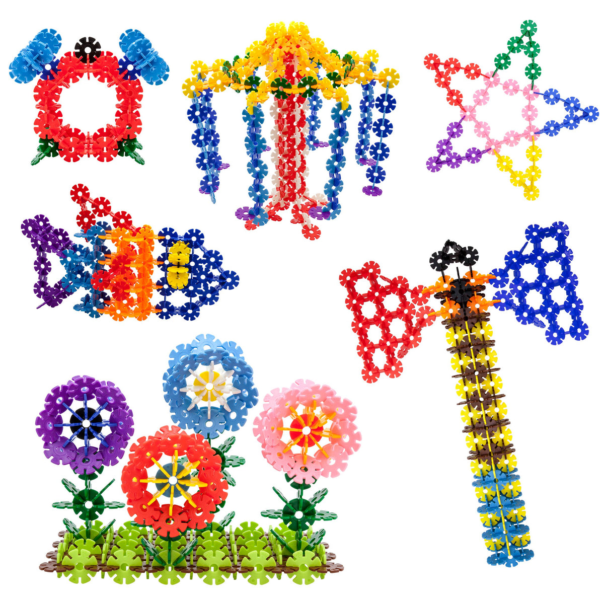 PicassoTiles - PicassoTiles 600pc Building Interlocking Chips - Ages 3+-1