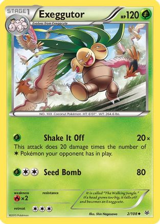 Exeggutor 2/108 - XY  Roaring Skies Reverse Holofoil-1