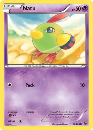Natu (27) 27/108 - XY  Roaring Skies-1