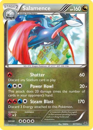 Salamence 57/108 - XY  Roaring Skies