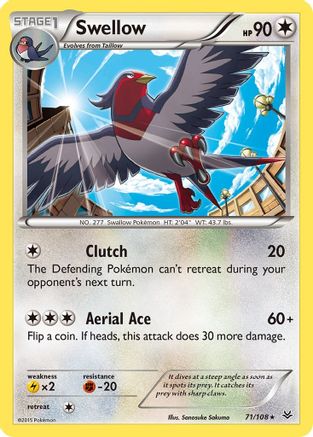 Swellow (71)/108 - XY  Roaring Skies
