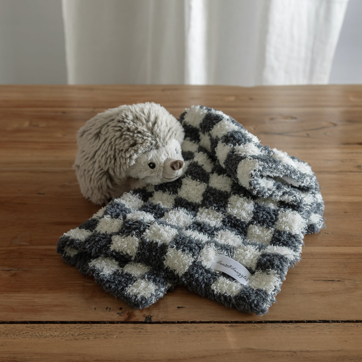 Turbulence & Baby's Breath Check Print Lovey-1