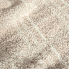 Blushing Beige & White Plaid Print Extended Throw-14