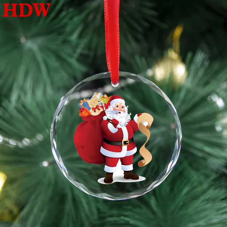 Christmas Ornament Crystal Pendant-7
