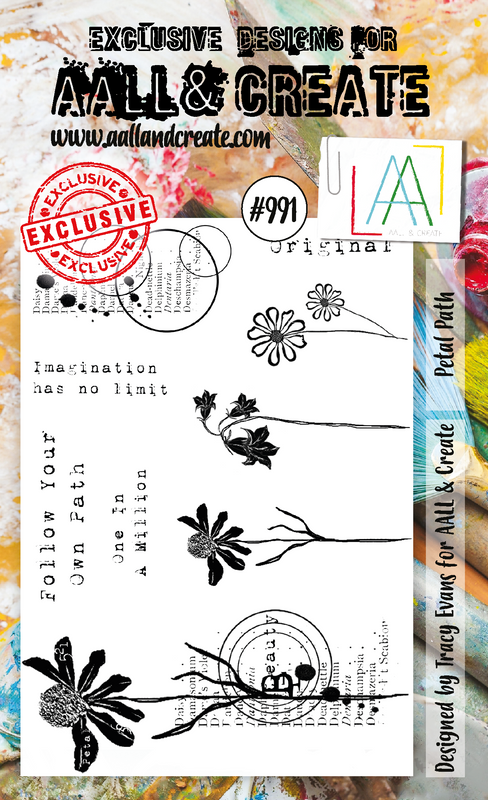 AALL and Create A6 Stamp Set - #991 - Petal Path-1