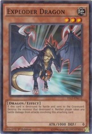 Exploder Dragon (Shatterfoil) (YS15-ENL12) - Starter Deck: Dark Legion 1st Edition-1