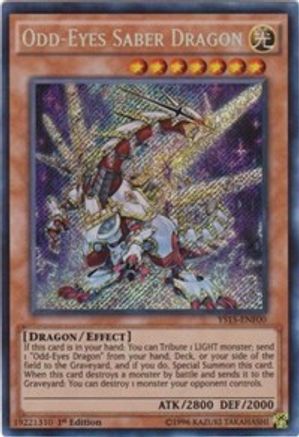 Odd-Eyes Saber Dragon (YS15-ENF00) - Starter Deck: Saber Force 1st Edition-1