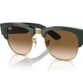 Ray-Ban 'Mega Clubmaster' Sunglasses - Green On Arista / Clear Gradient Brown-1
