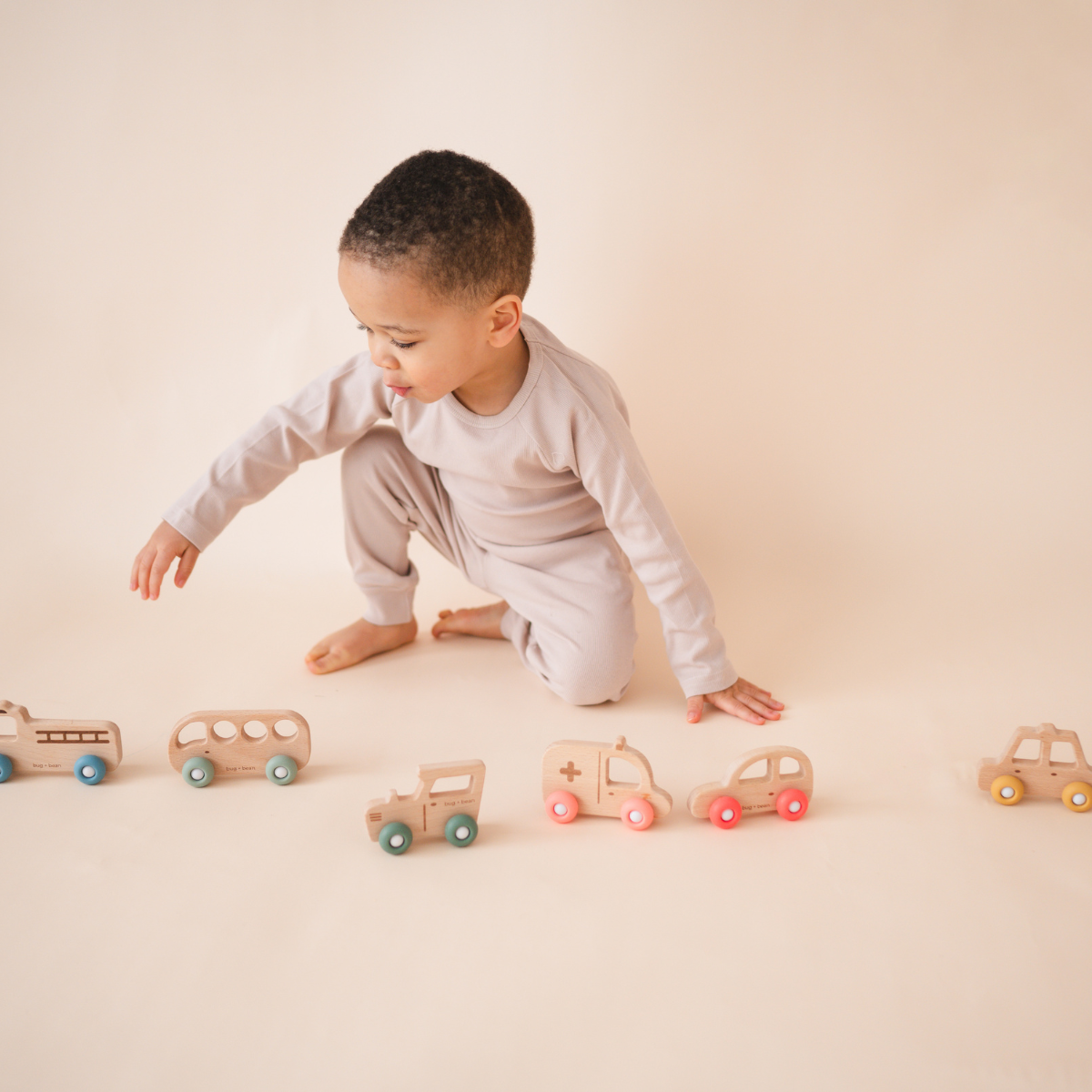 bug + bean kids - Wooden Toy Tractor - Ages 1+-3